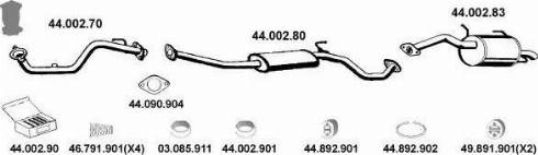 Eberspächer 442149 - Система выпуска ОГ autosila-amz.com