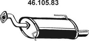 Eberspächer 46.105.83 - Глушитель выхлопных газов, конечный autosila-amz.com