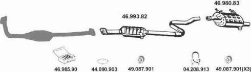 Eberspächer 462034 - Система выпуска ОГ autosila-amz.com