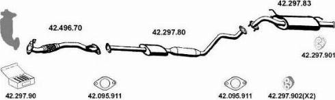 Eberspächer 422013 - Система выпуска ОГ autosila-amz.com