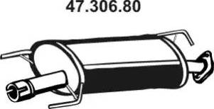 Eberspächer 47.306.80 - Средний глушитель выхлопных газов autosila-amz.com