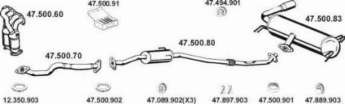 Eberspächer 472049 - Система выпуска ОГ autosila-amz.com