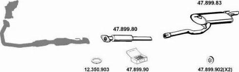 Eberspächer 472005 - Система выпуска ОГ autosila-amz.com