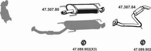 Eberspächer 472107 - Система выпуска ОГ autosila-amz.com