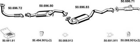 Eberspächer 502053 - Система выпуска ОГ autosila-amz.com