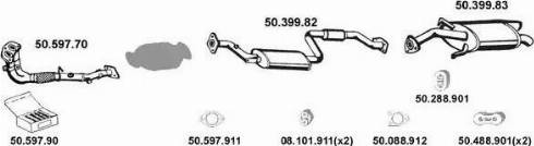 Eberspächer 502062 - Система выпуска ОГ autosila-amz.com