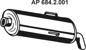 Eberspächer 684.2.001 - Глушитель выхлопных газов, конечный autosila-amz.com