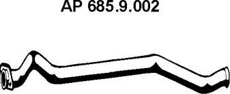 Eberspächer 685.9.002 - Труба выхлопного газа autosila-amz.com