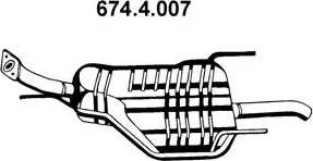 Eberspächer 674.4.007 - Глушитель выхлопных газов, конечный autosila-amz.com