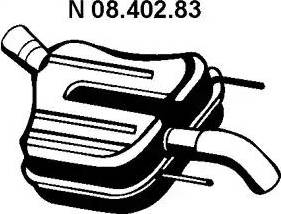 Eberspächer 08.402.83 - Глушитель выхлопных газов, конечный autosila-amz.com