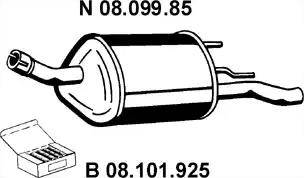 Eberspächer 08.099.85 - Глушитель выхлопных газов, конечный autosila-amz.com