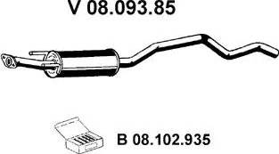 Eberspächer 08.093.85 - Предглушитель выхлопных газов autosila-amz.com