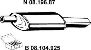 Eberspächer 08.196.87 - Глушитель выхлопных газов, конечный autosila-amz.com