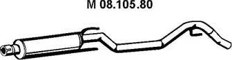 Eberspächer 08.105.80 - Средний глушитель выхлопных газов autosila-amz.com