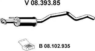 Eberspächer 08.393.85 - Предглушитель выхлопных газов autosila-amz.com