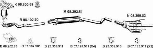 Eberspächer 082556 - Система выпуска ОГ autosila-amz.com