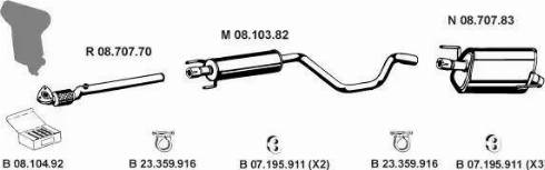 Eberspächer 082669 - Система выпуска ОГ autosila-amz.com