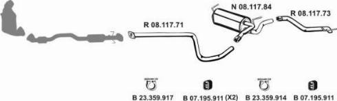 Eberspächer 082784 - Система выпуска ОГ autosila-amz.com