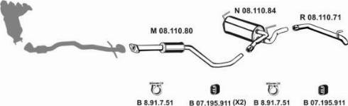 Eberspächer 082785 - Система выпуска ОГ autosila-amz.com