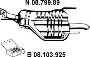 Eberspächer 08.799.89 - Глушитель выхлопных газов, конечный autosila-amz.com