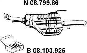 Eberspächer 08.799.86 - Глушитель выхлопных газов, конечный autosila-amz.com