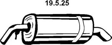 Eberspächer 19.5.25 - Глушитель выхлопных газов, конечный autosila-amz.com