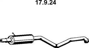 Eberspächer 17.9.24 - Средний глушитель выхлопных газов autosila-amz.com
