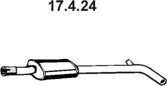 Eberspächer 17.4.24 - Средний глушитель выхлопных газов autosila-amz.com