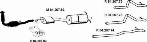 Eberspächer 842031 - Система выпуска ОГ autosila-amz.com