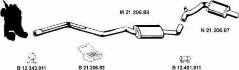 Eberspächer 212008 - Система выпуска ОГ autosila-amz.com