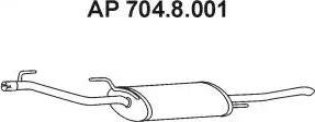 Eberspächer 704.8.001 - Глушитель выхлопных газов, конечный autosila-amz.com
