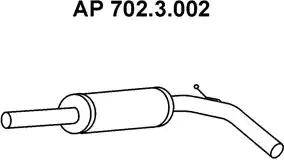 Eberspächer 702.3.002 - Предглушитель выхлопных газов autosila-amz.com