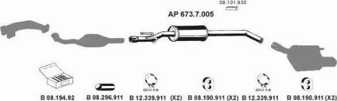 Eberspächer AP_2488 - Система выпуска ОГ autosila-amz.com