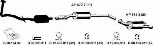 Eberspächer AP_2184 - Система выпуска ОГ autosila-amz.com