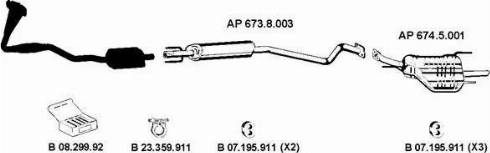 Eberspächer AP_2279 - Система выпуска ОГ autosila-amz.com