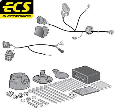 ECS AU06807MU - Комплект электрики, прицепное оборудование autosila-amz.com