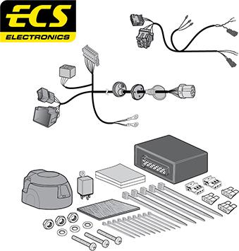 ECS AU06813MU - Комплект электрики, прицепное оборудование autosila-amz.com
