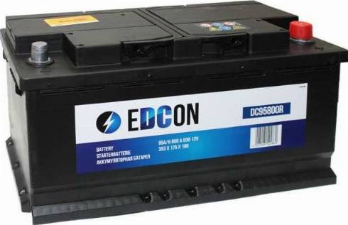 Edcon DC95800R - аккумуляторная батарея! 19.5/17.9 евро 95Ah 800A 353/175/190\ autosila-amz.com