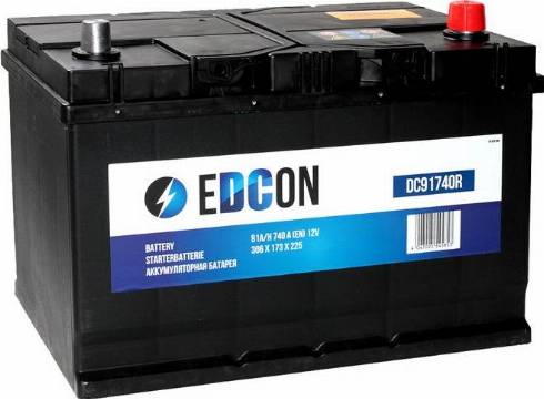 Edcon DC91740R - Стартерная аккумуляторная батарея, АКБ autosila-amz.com