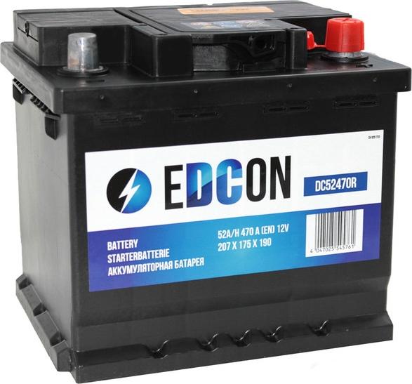 Edcon DC52470R - Стартерная аккумуляторная батарея, АКБ autosila-amz.com