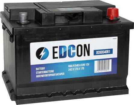 Edcon DC60540R1 - Стартерная аккумуляторная батарея, АКБ autosila-amz.com