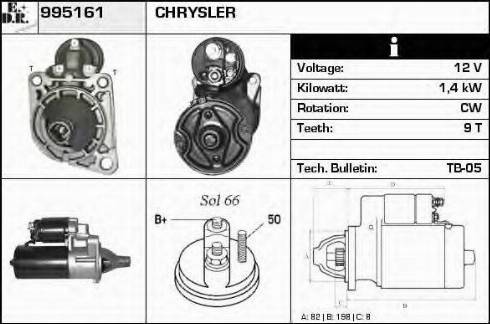 EDR 995161 - Стартер autosila-amz.com