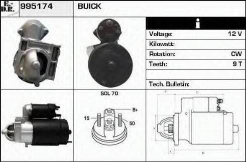 EDR 995174 - Стартер autosila-amz.com