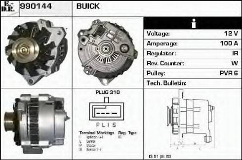 EDR 990144 - Генератор autosila-amz.com