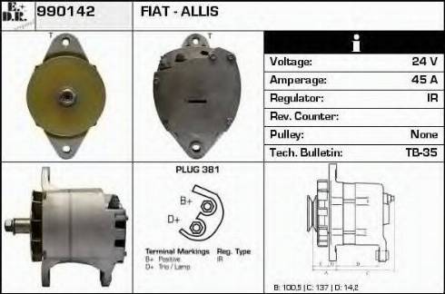 EDR 990142 - Генератор autosila-amz.com