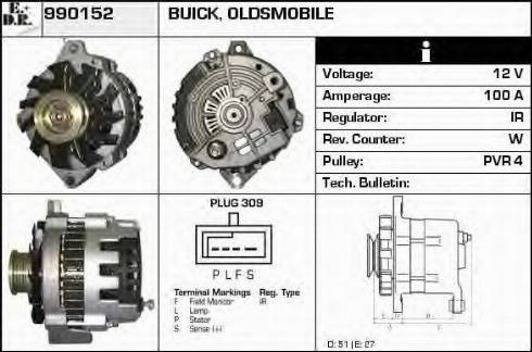 EDR 990152 - Генератор autosila-amz.com