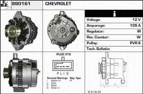 EDR 990161 - Генератор autosila-amz.com