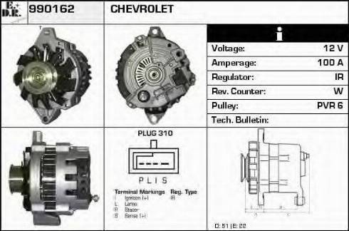 EDR 990162 - Генератор autosila-amz.com