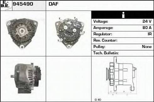 EDR 945490 - Генератор autosila-amz.com