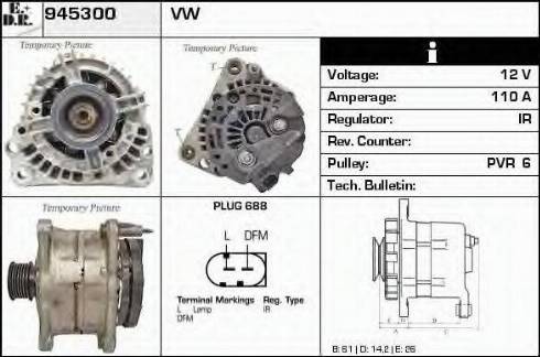 EDR 945300 - Генератор autosila-amz.com